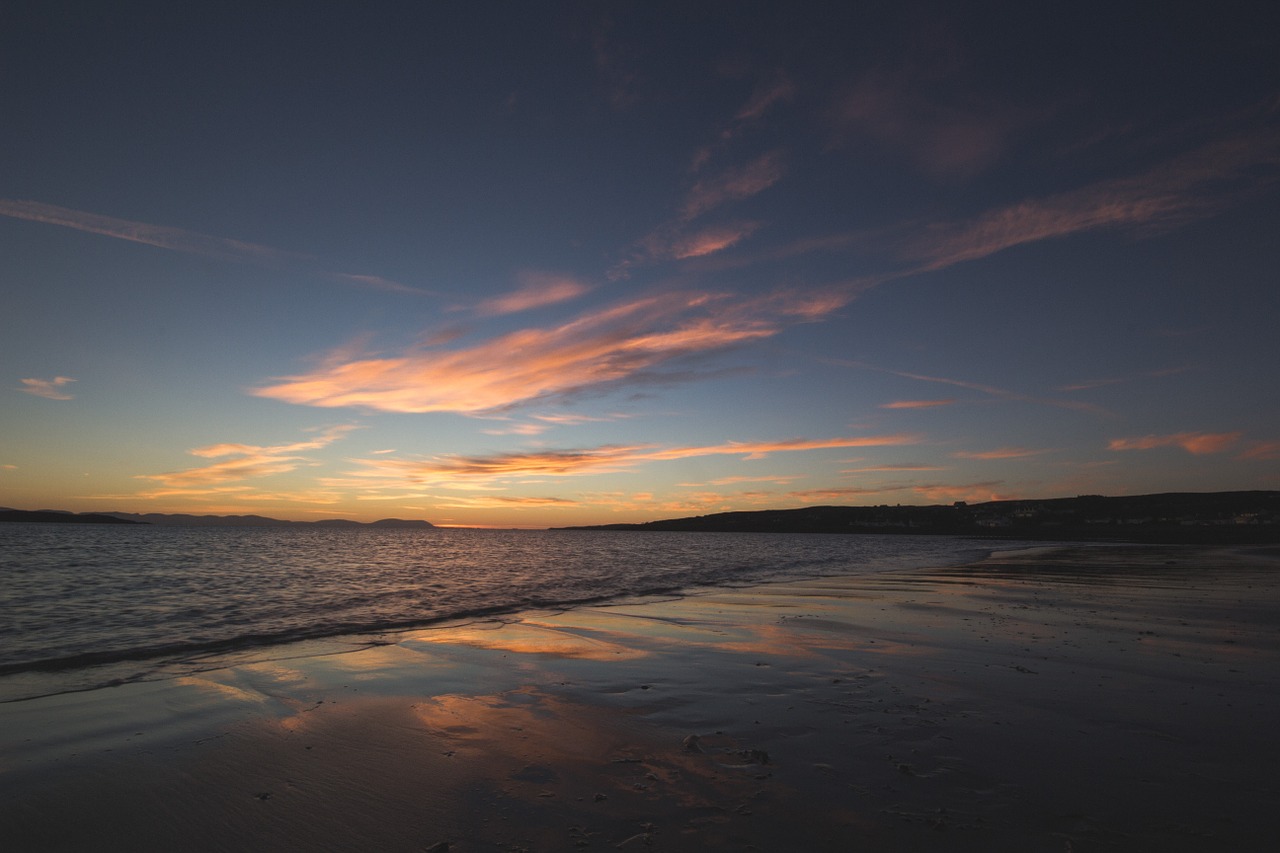 sunset clouds sky free photo