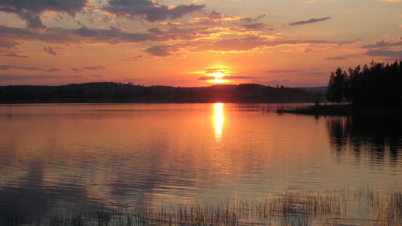 sunset finland abendstimmung free photo