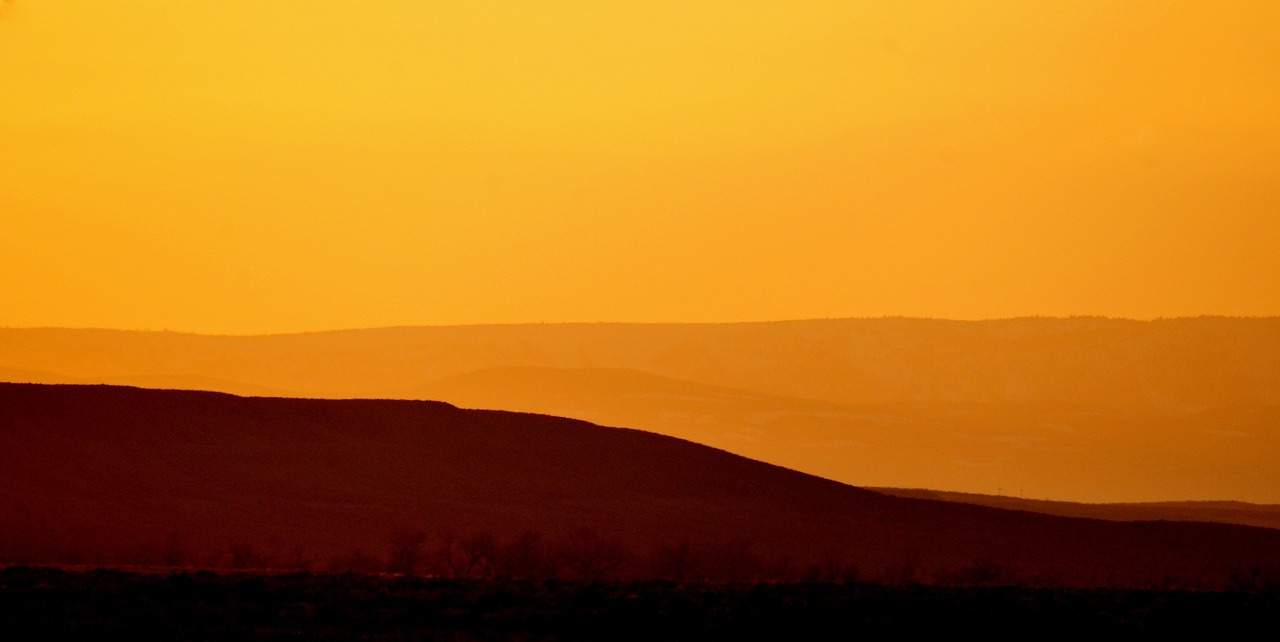 sunset landscape twilight free photo