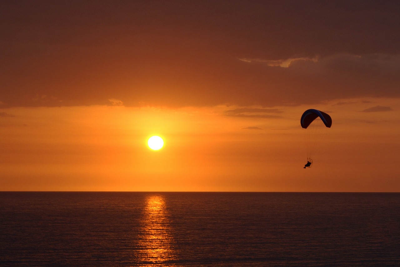 sunset sun sea free photo