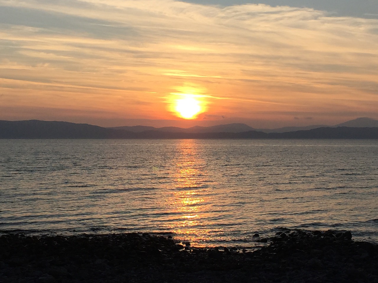 sunset skye scotland free photo