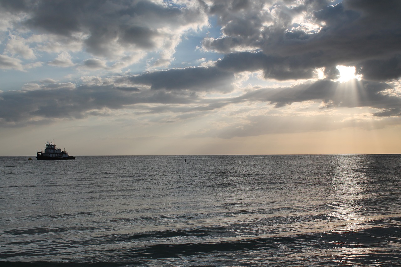 sunset ocean beach free photo