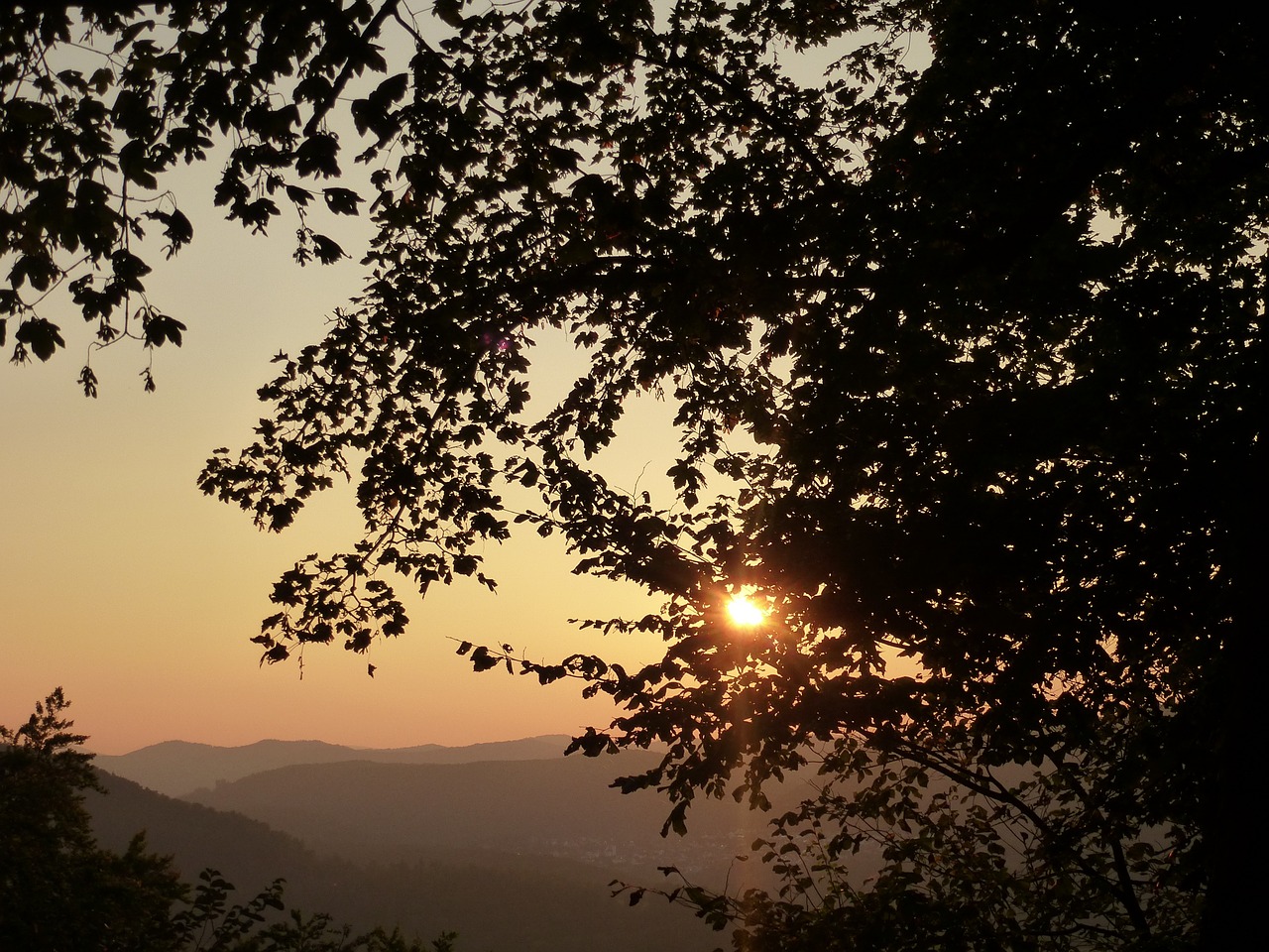 sunset sky evening sky free photo