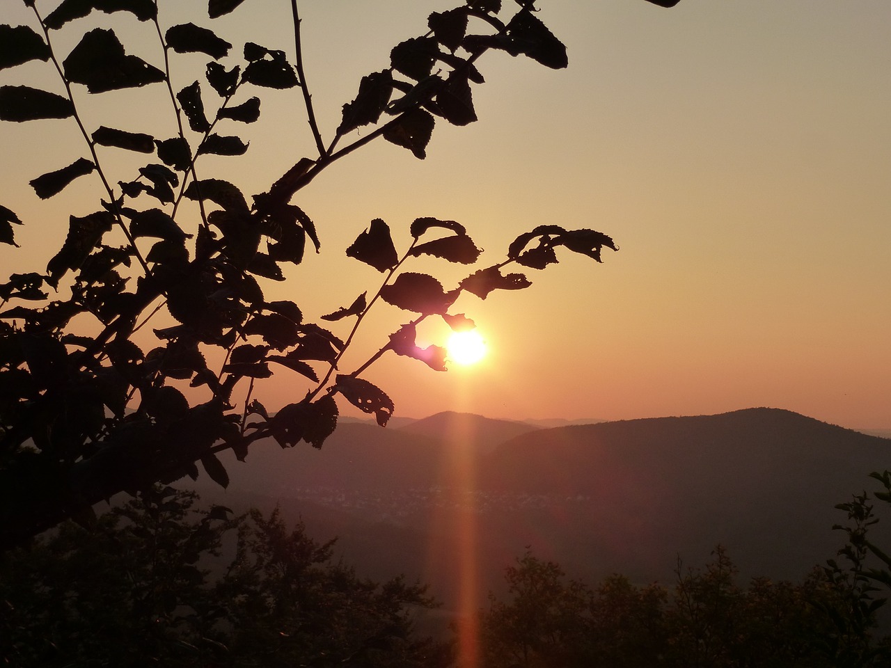 sunset sky evening sky free photo