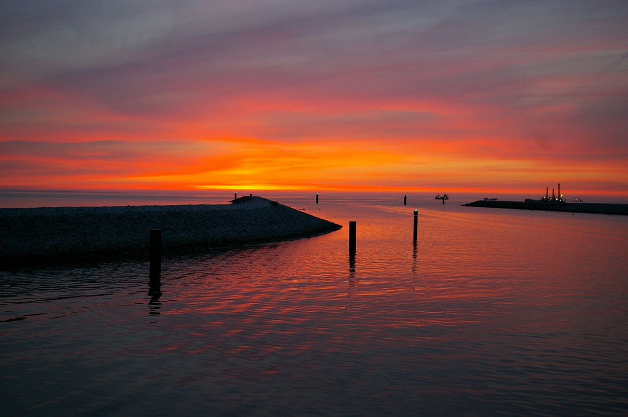 sunset summer sea free photo