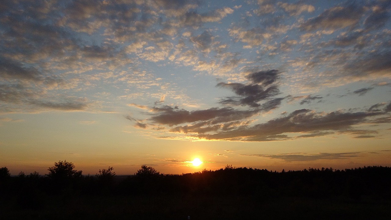 sunset landscape sky free photo