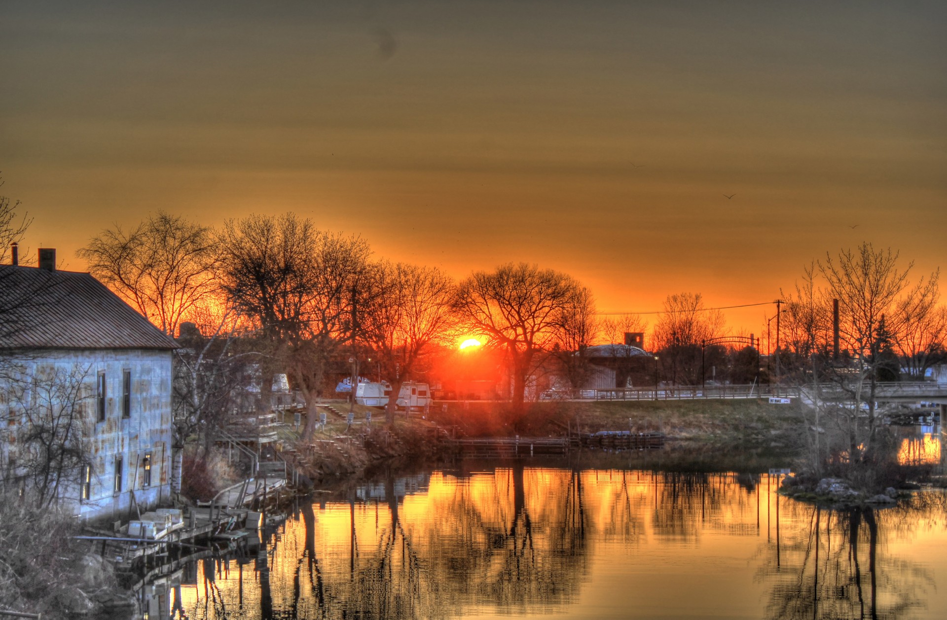 algoma sunset wisconsin free photo