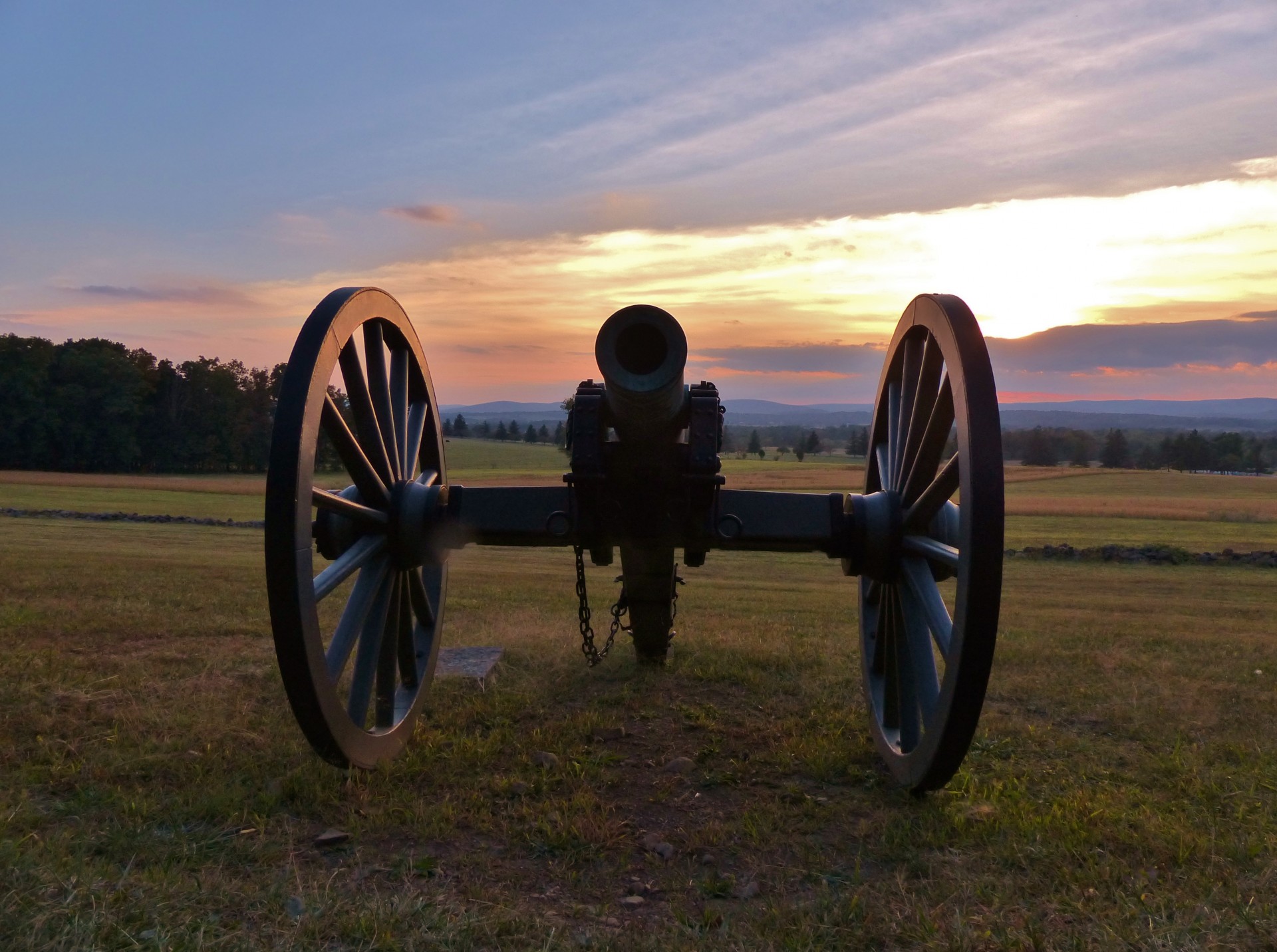 sunset gettysburg america free photo