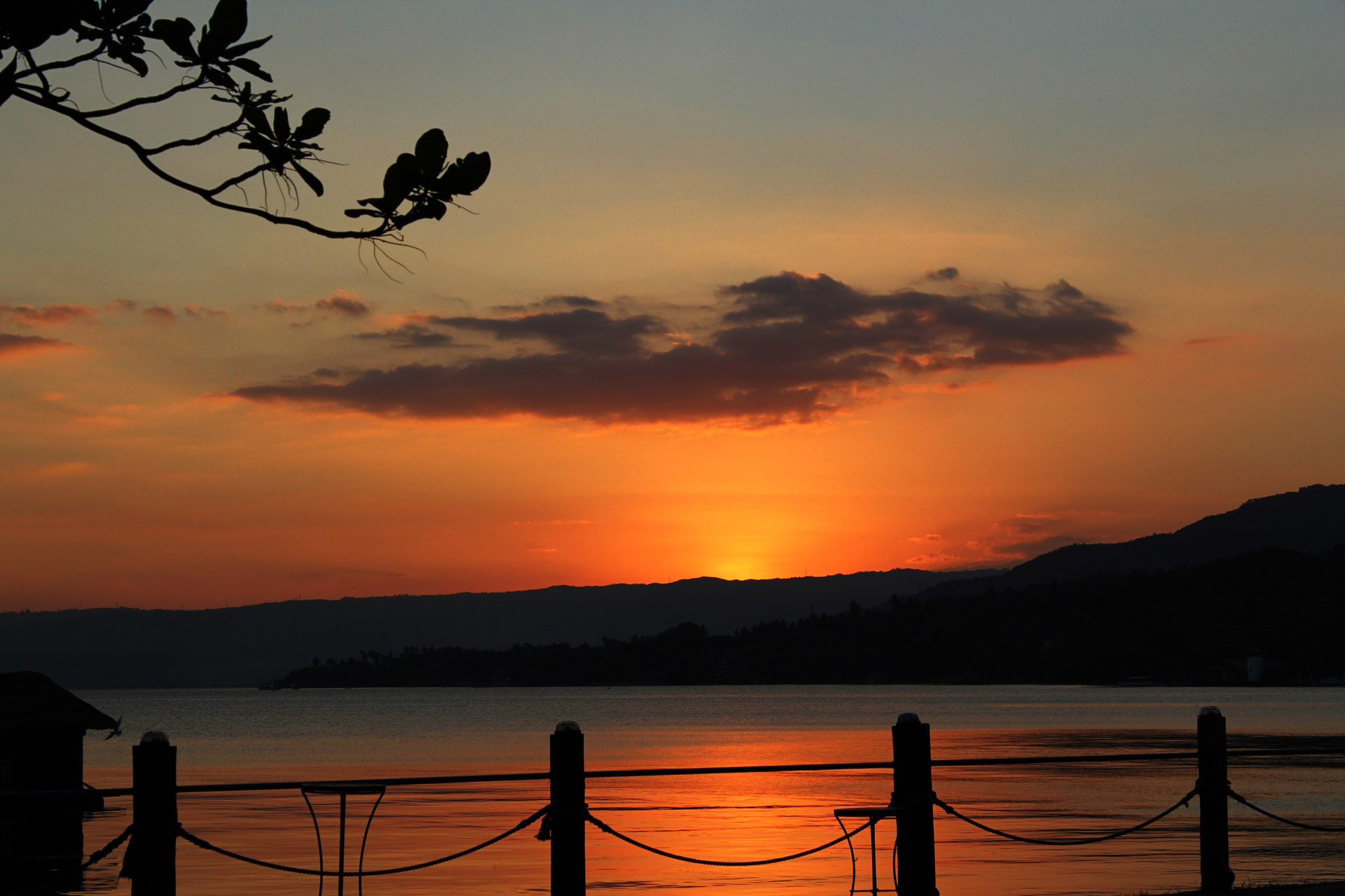 sunset clouds nature free photo