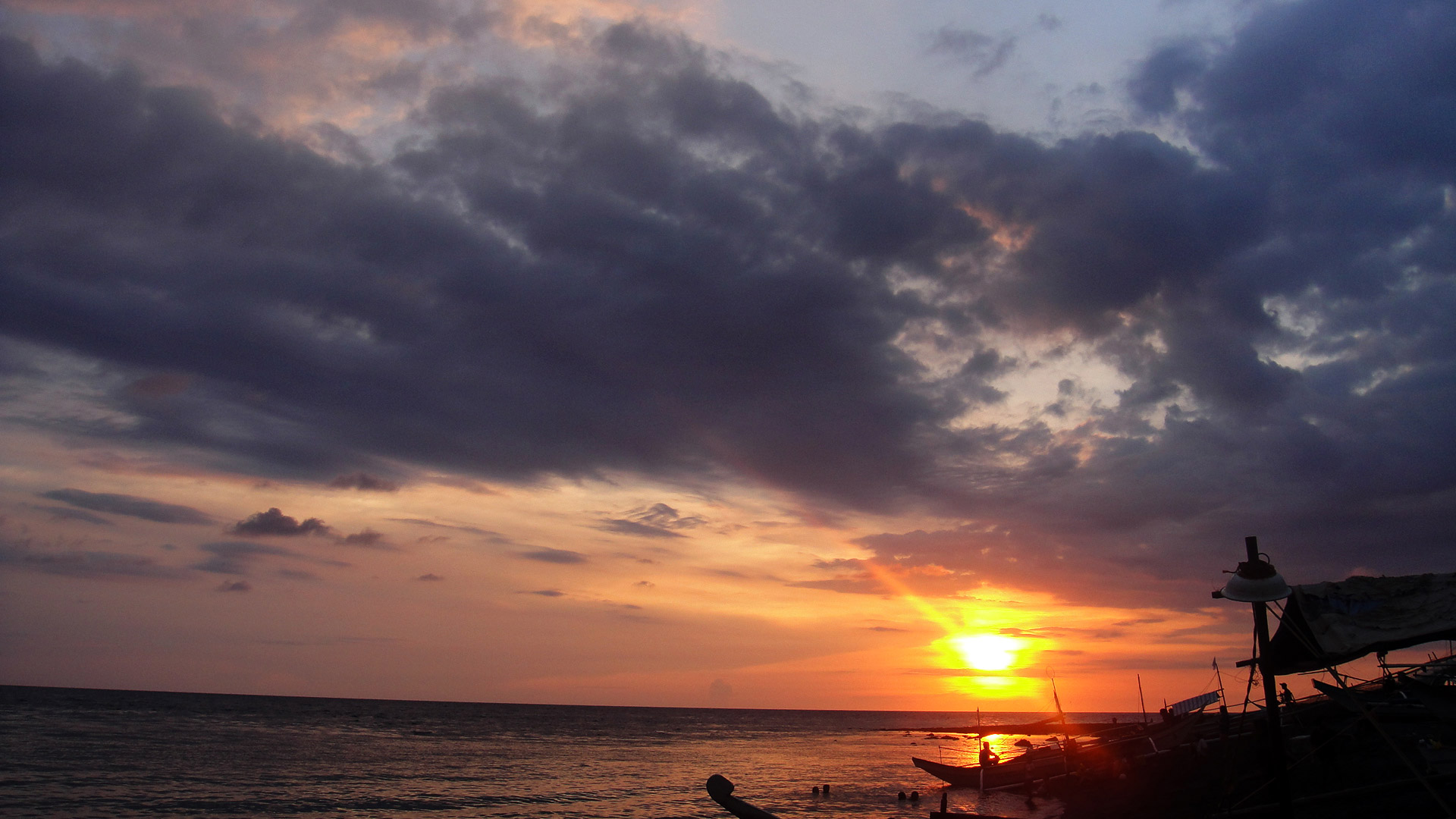 sunset clouds nature free photo