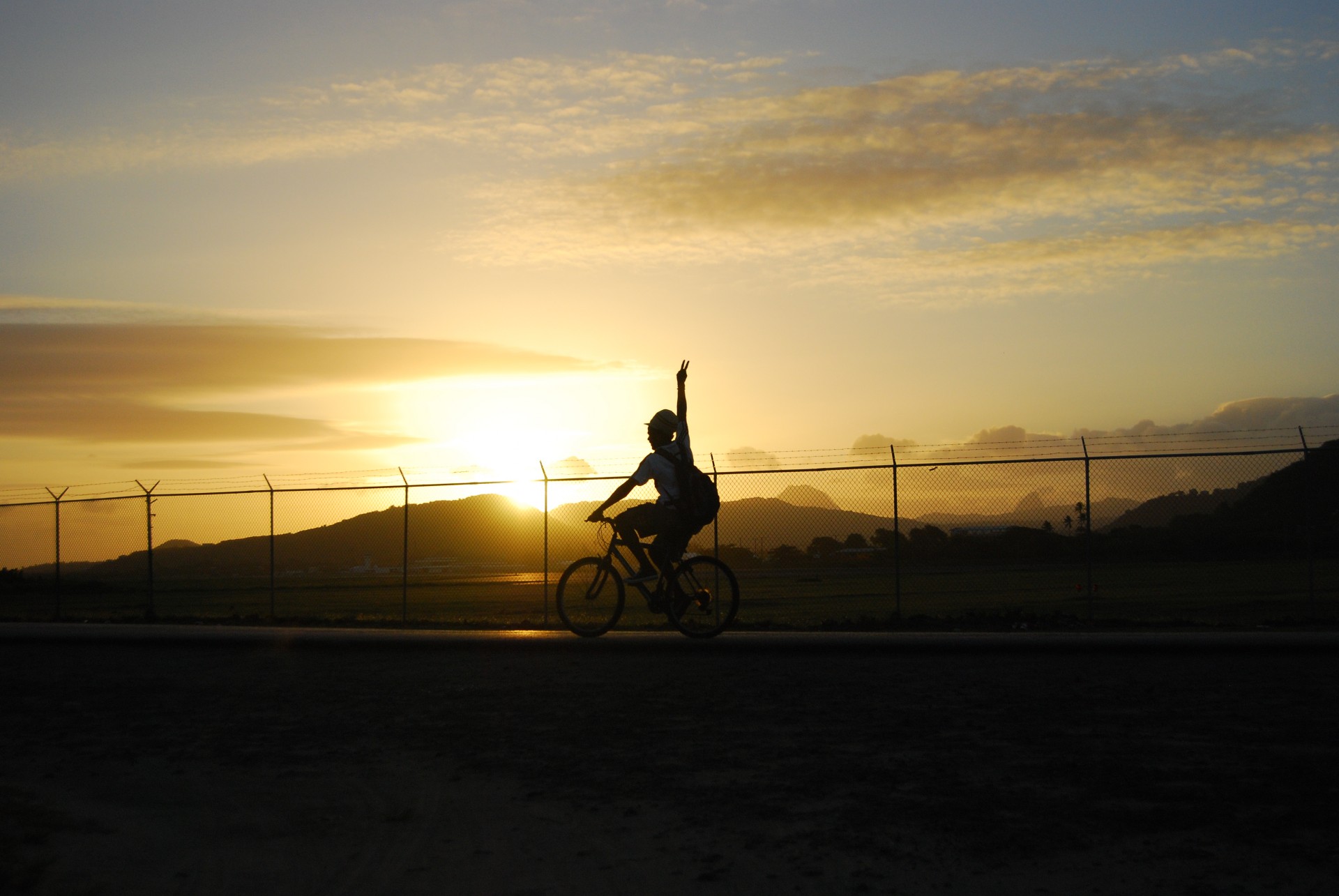 bike bicycle sunset free photo