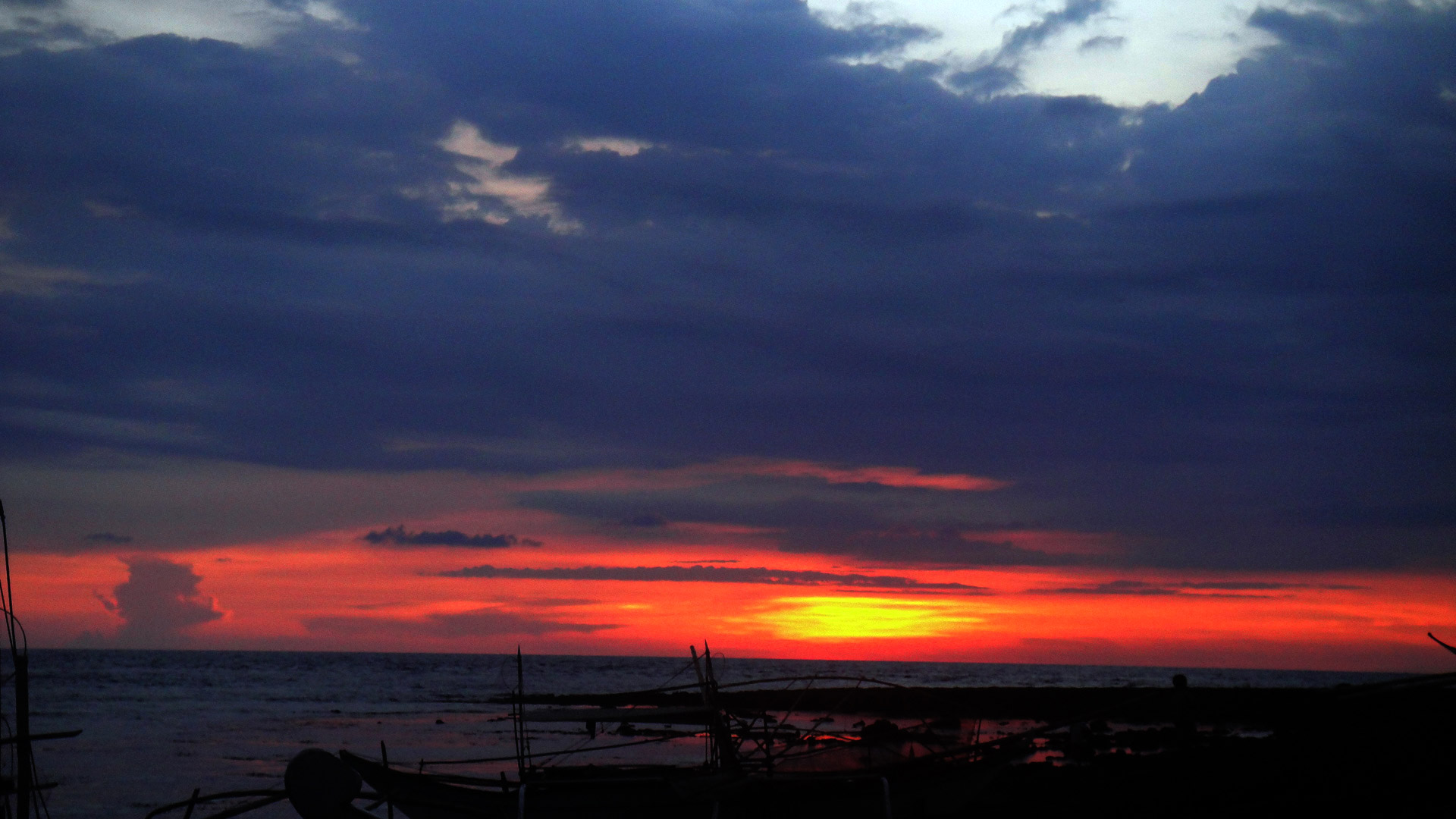 sunset clouds nature free photo