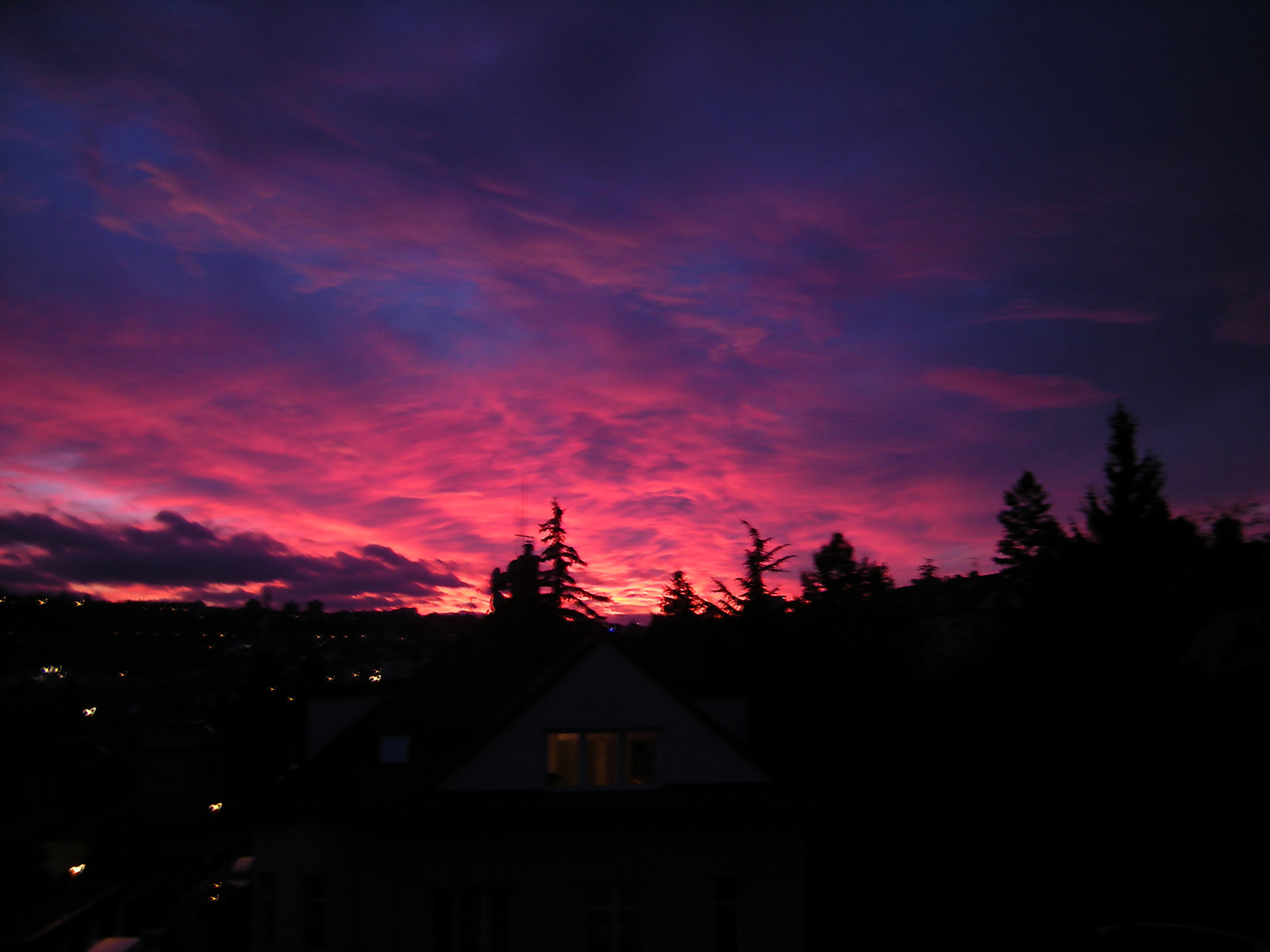 sunset clouds landscapes free photo