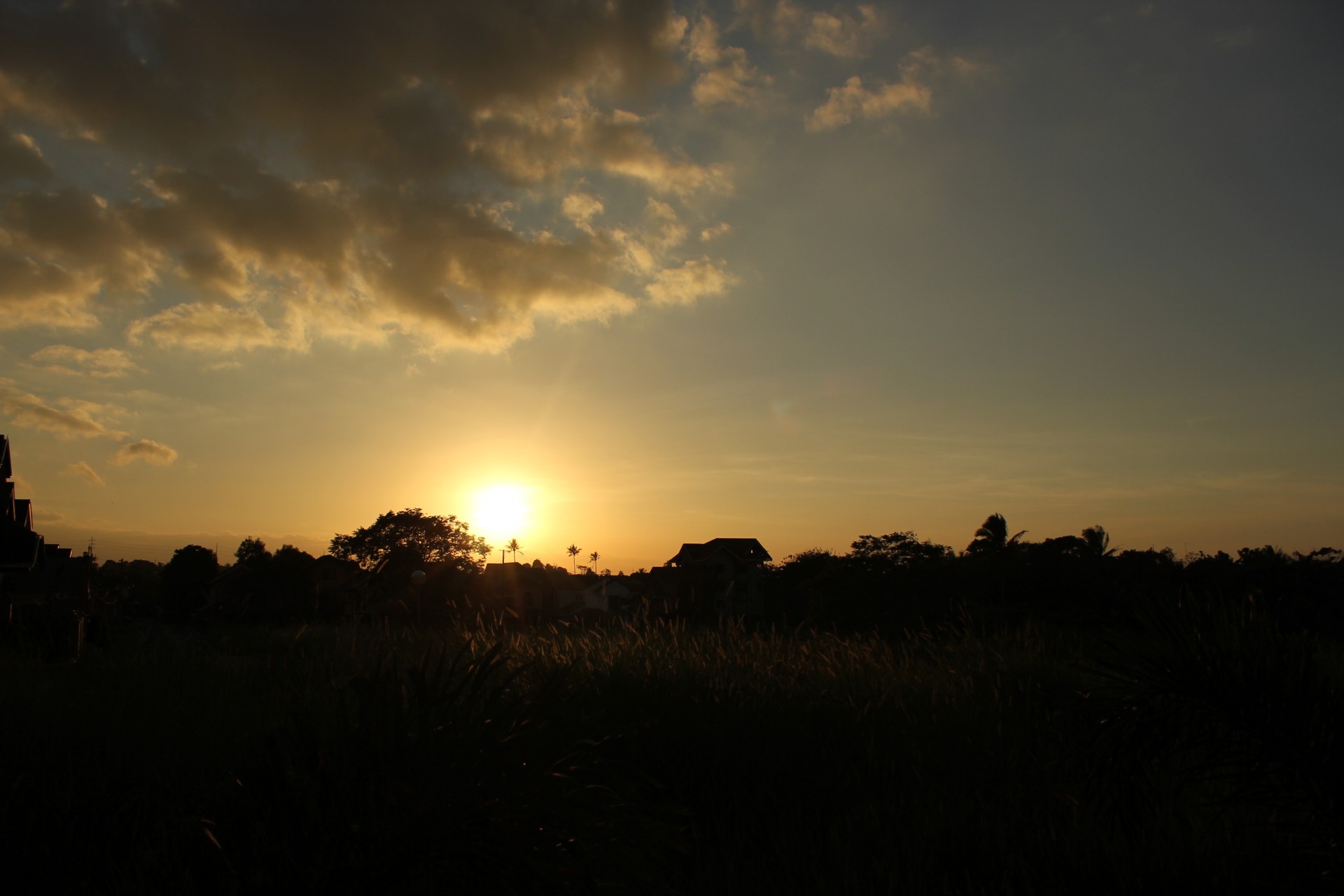 sunset sky clouds free photo