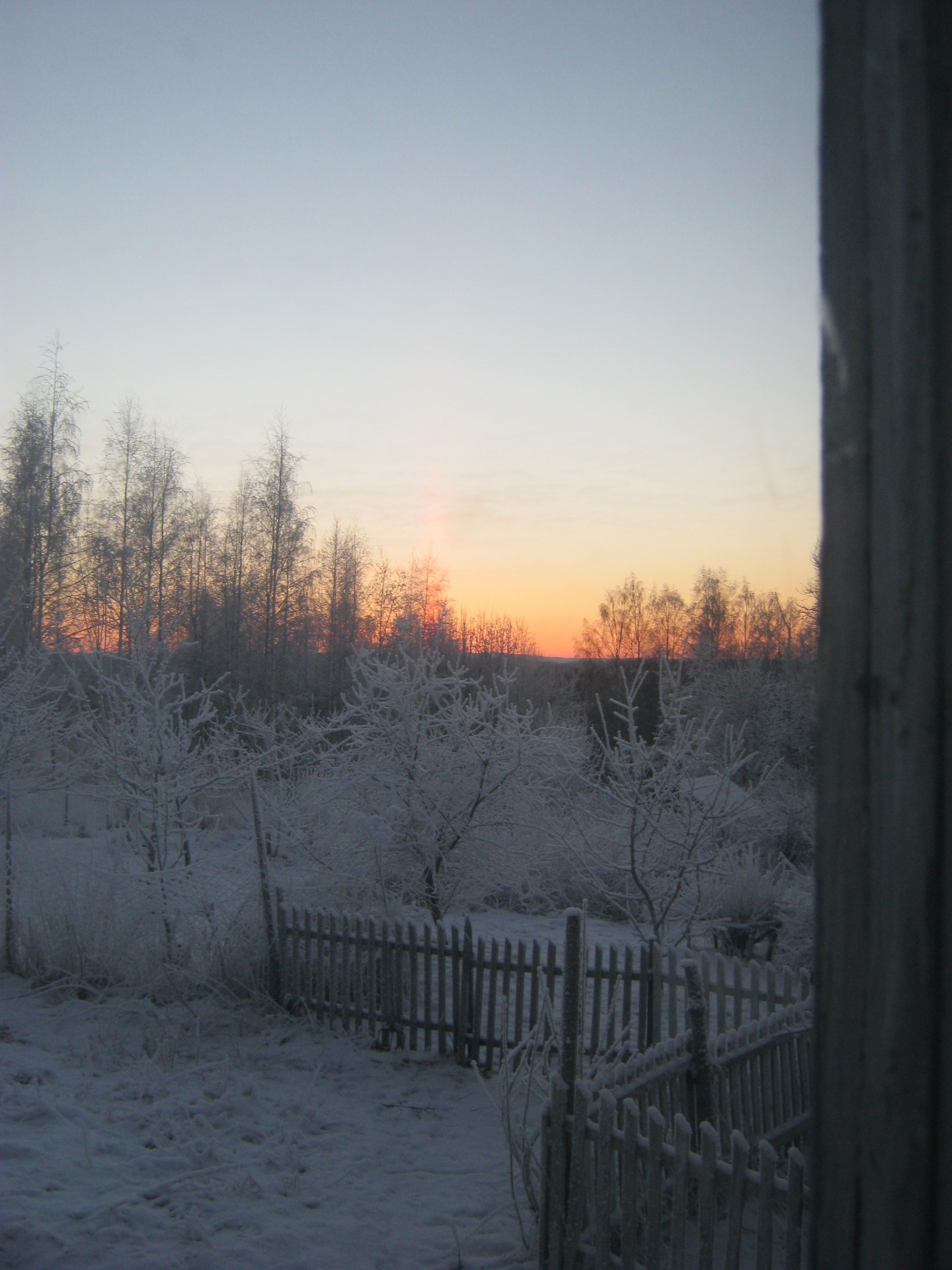 sunset winter snow free photo