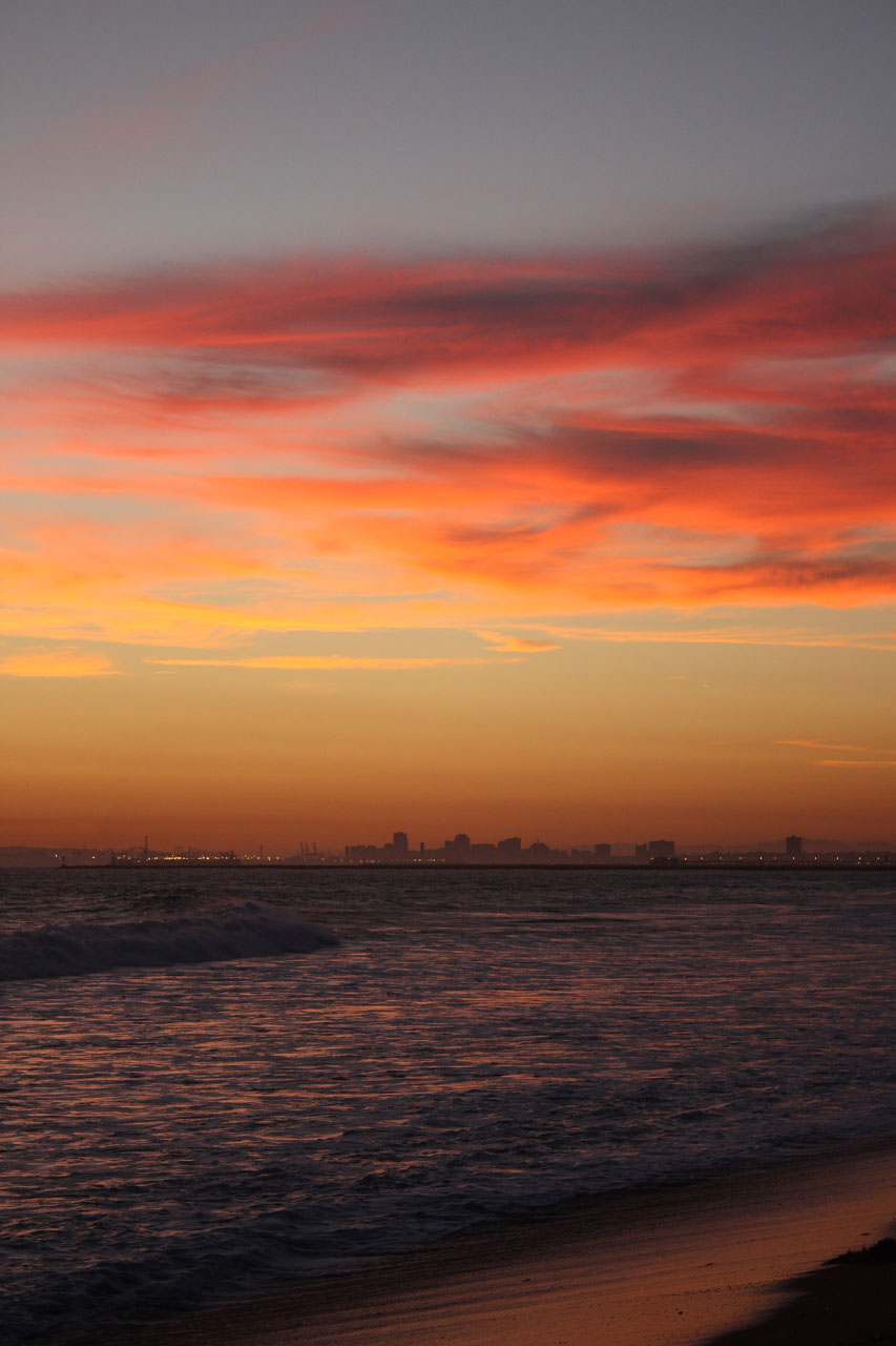 sunset clouds red free photo