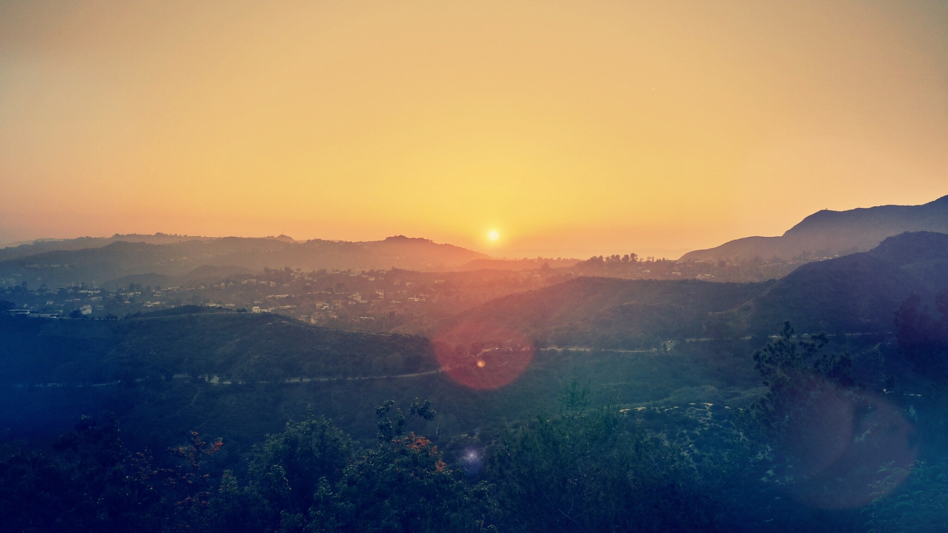 park sunset california free photo