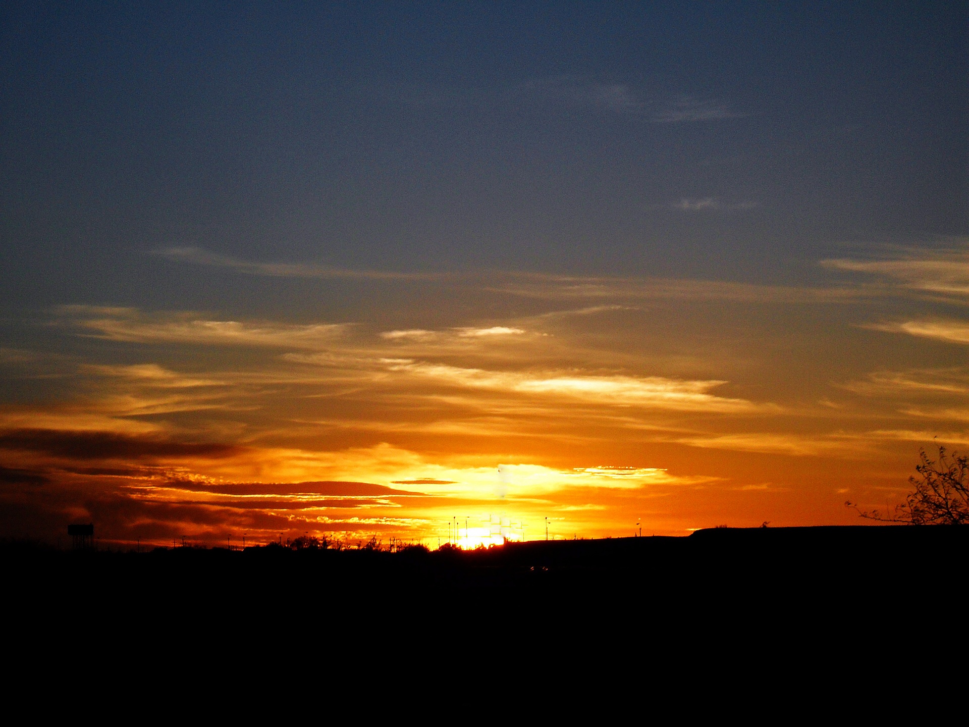 sunset sky orange free photo