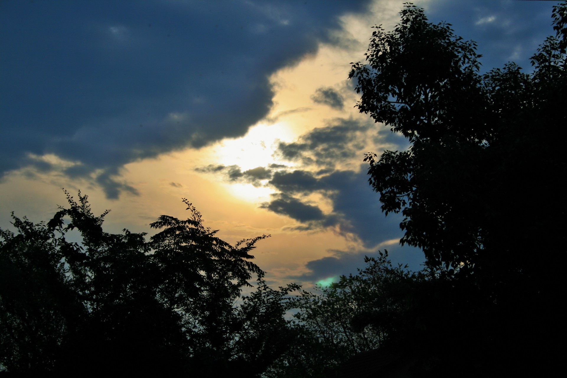 sky sunset clouds free photo