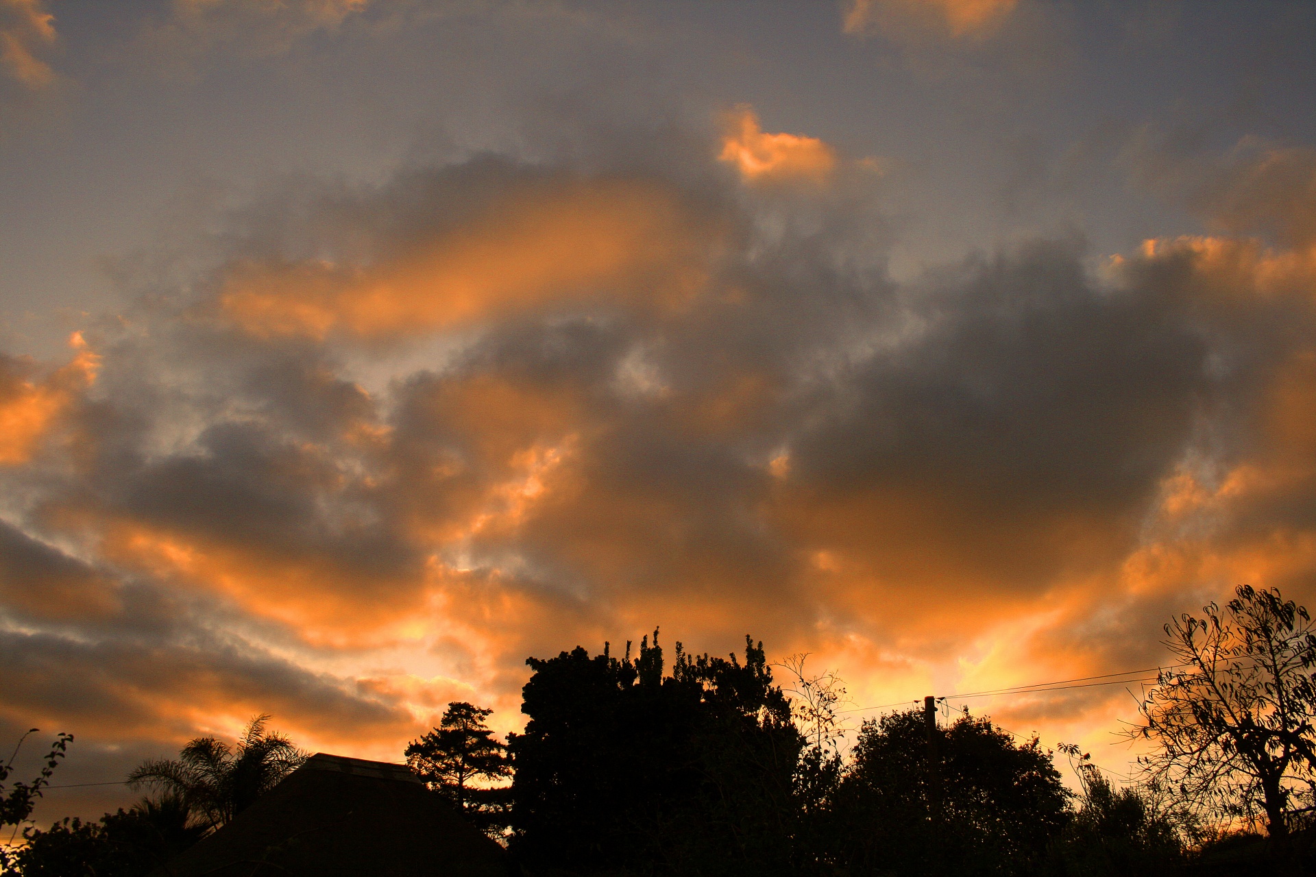 sky clouds sunset free photo