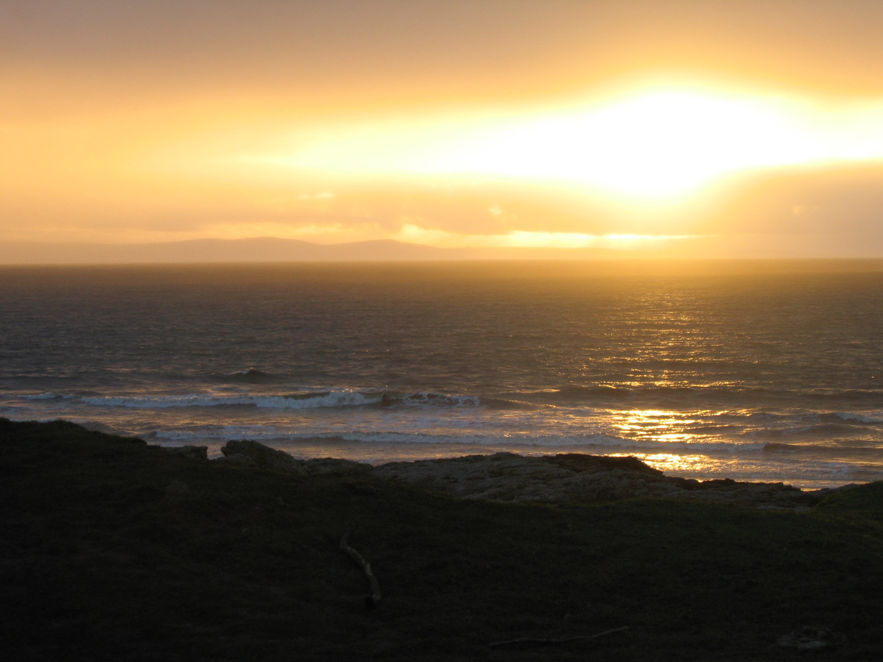 sunset beach sea free photo