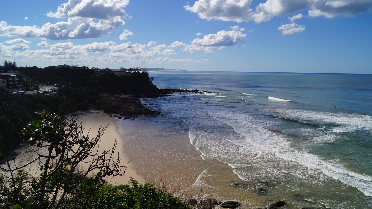 sunshine coast queensland australia surf beach free photo