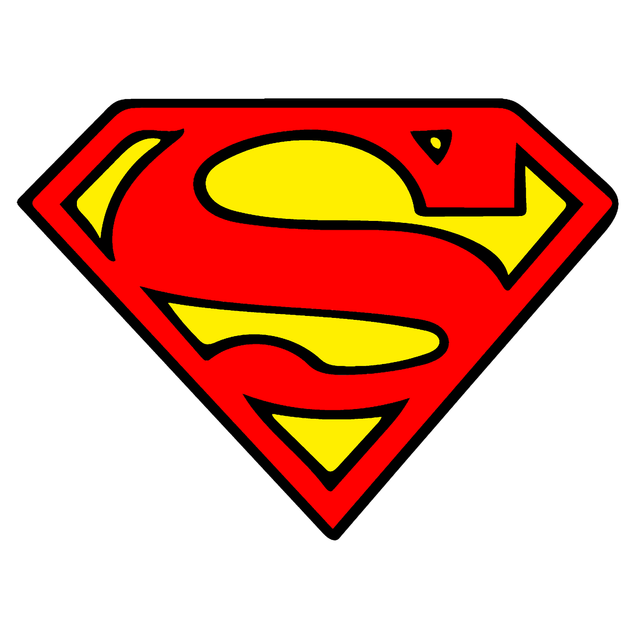 super man vector clipart free photo