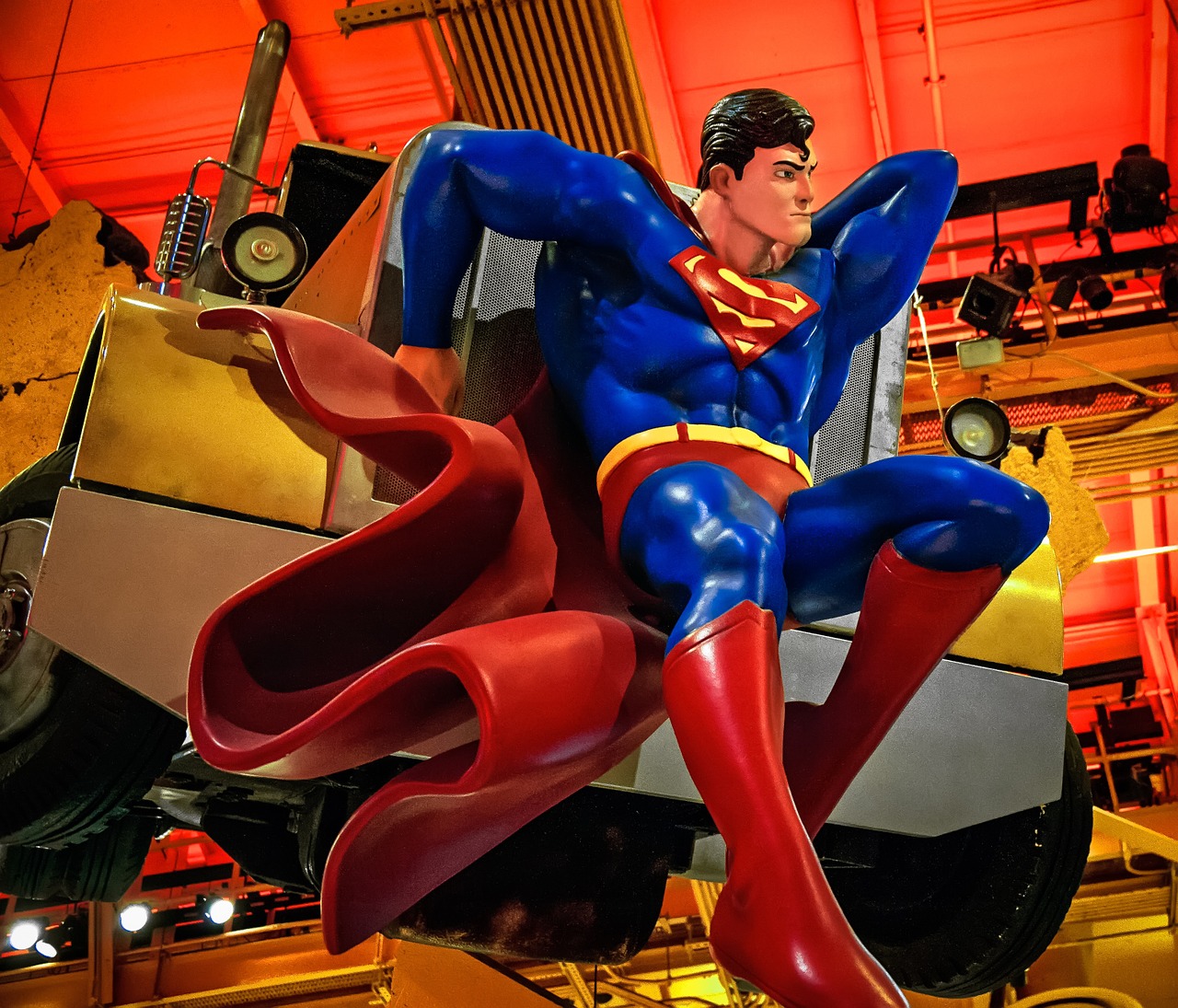 superman hero comic free photo