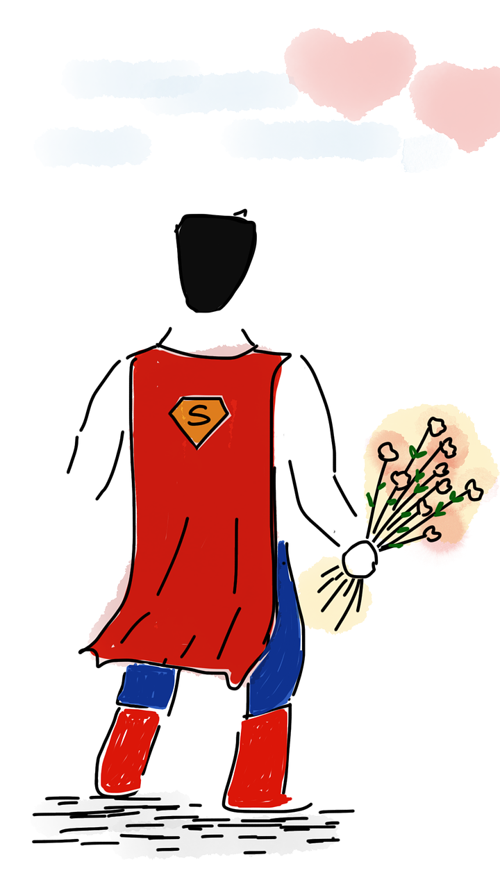 superman superman in love love free photo