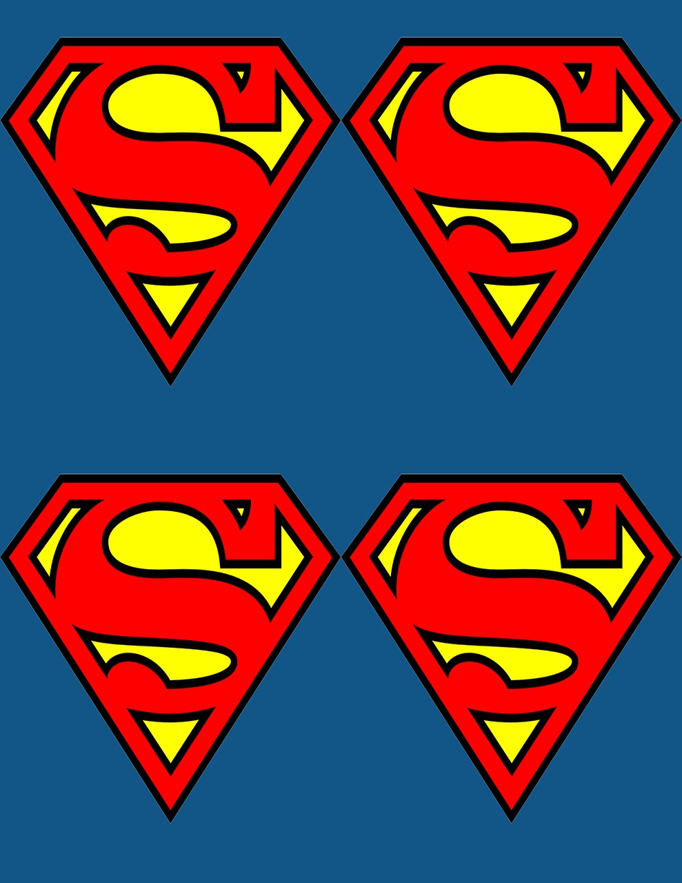superman logo letter free photo