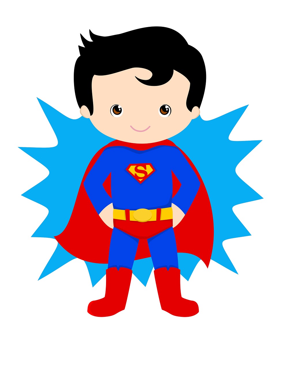 superman kid hero superhero free photo