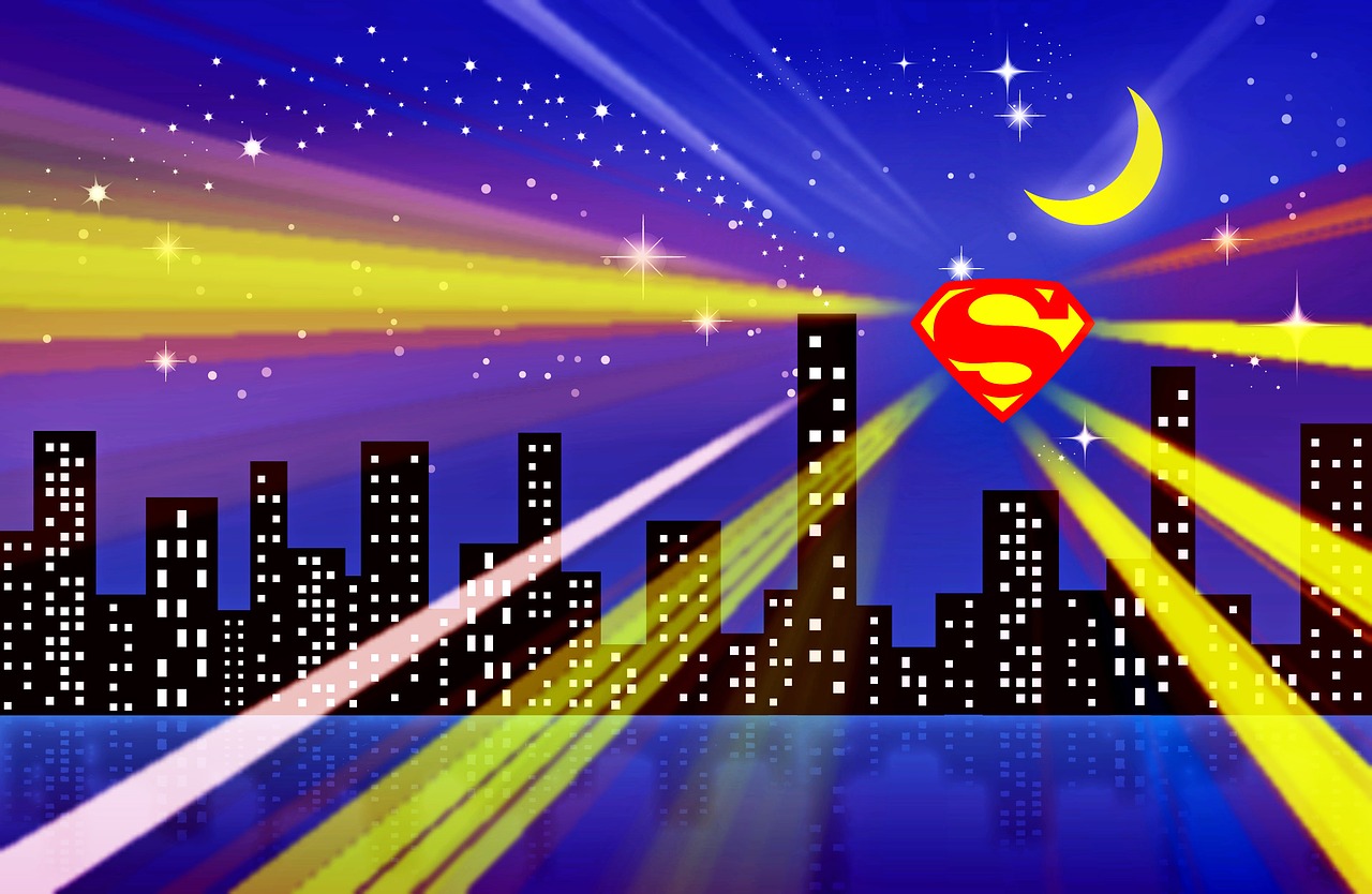 superman  superman city  superhero free photo