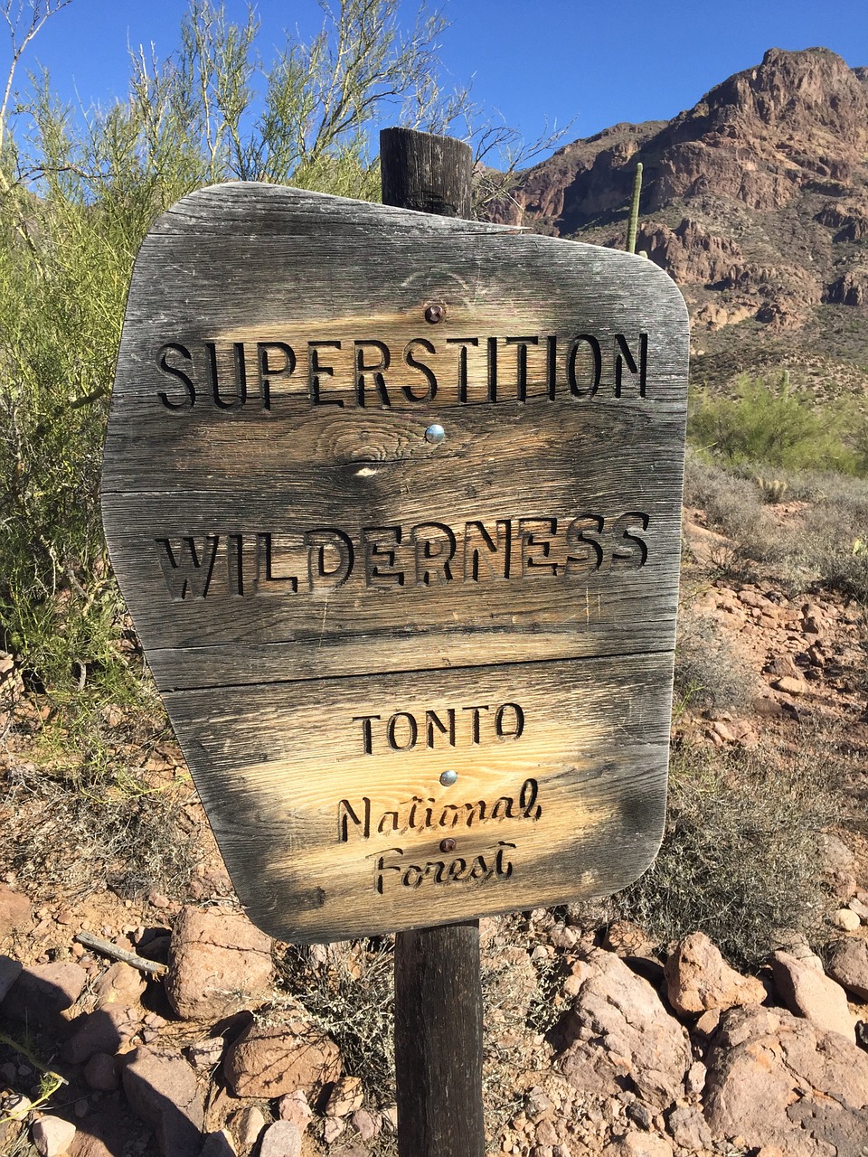 superstition wilderness arizona desert free photo
