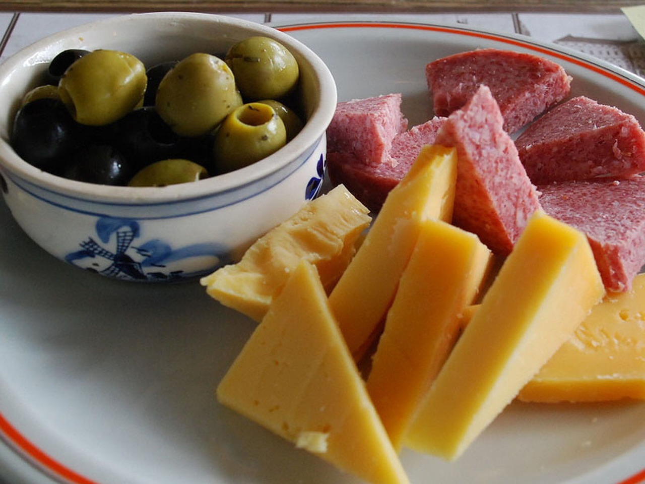 supper cheese olives free photo