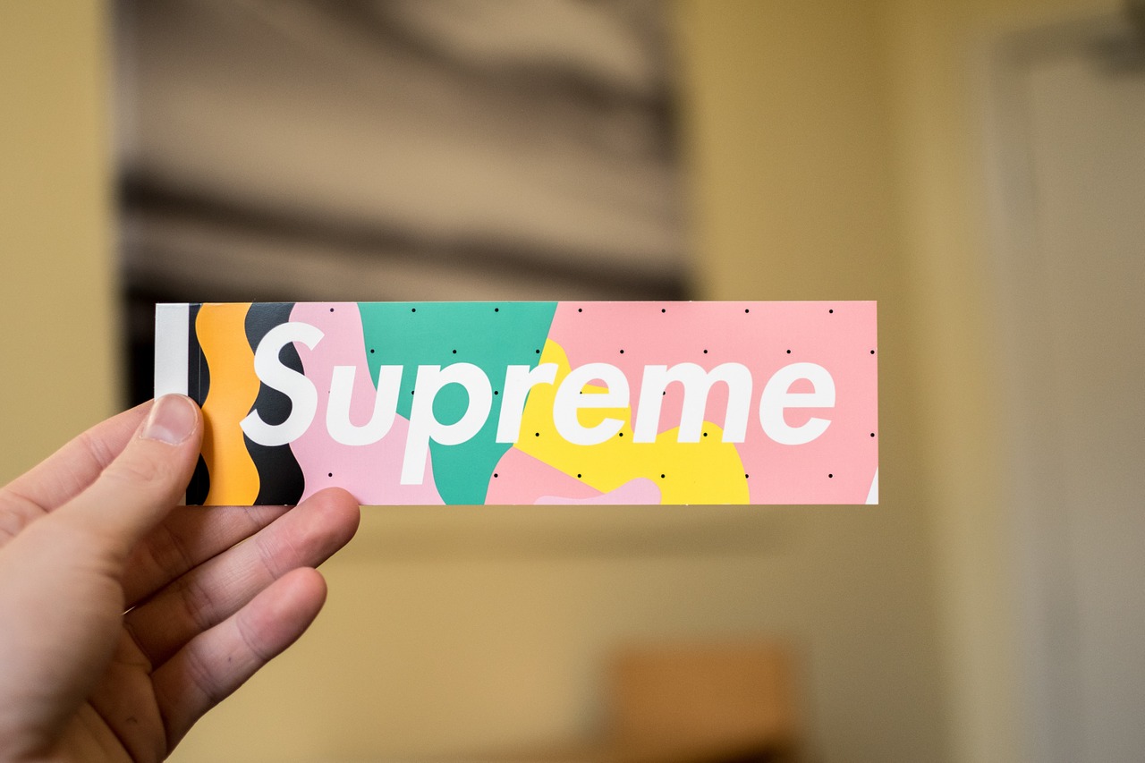 supreme sticker decal free photo