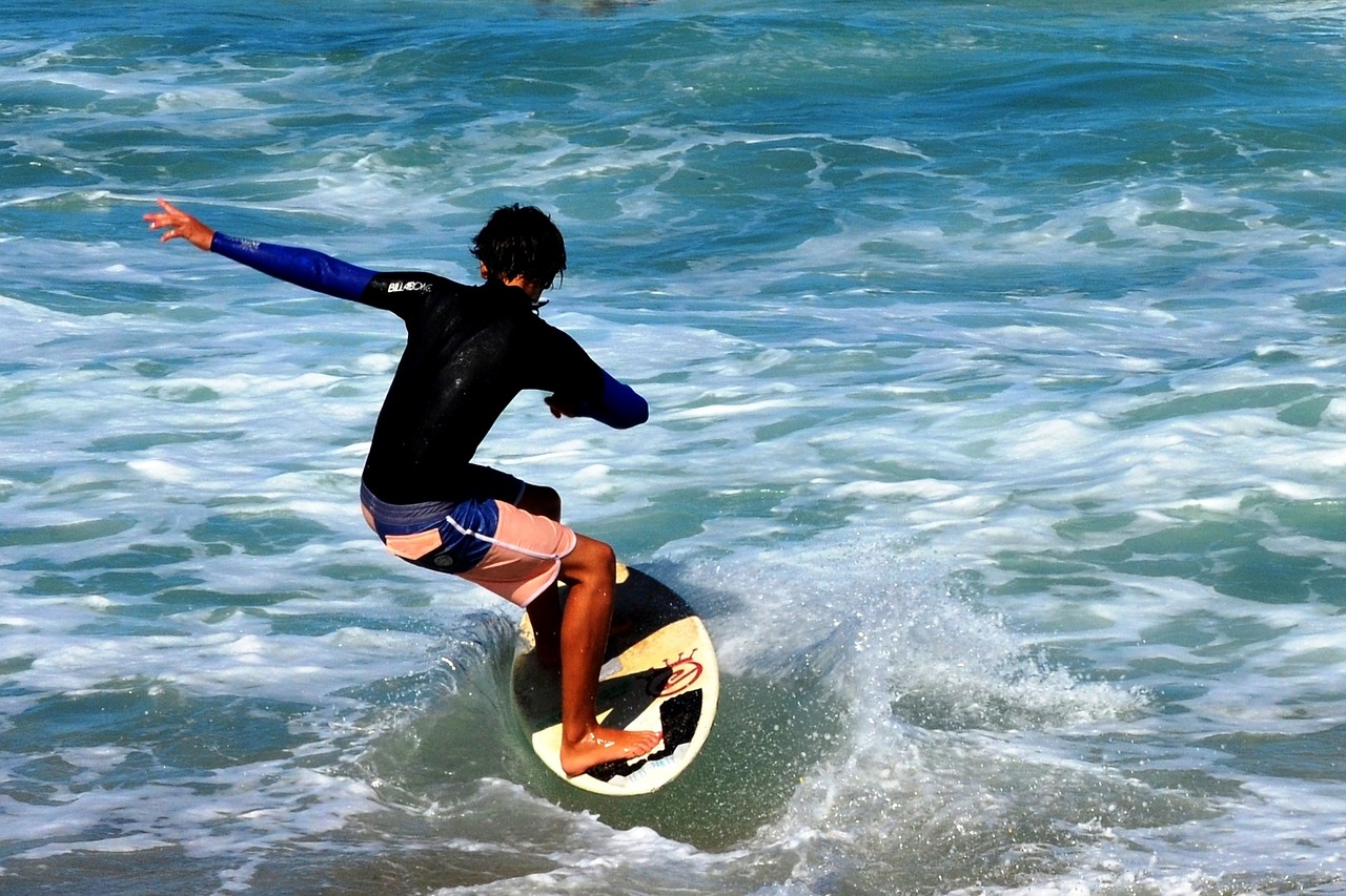 surf beach waves free photo