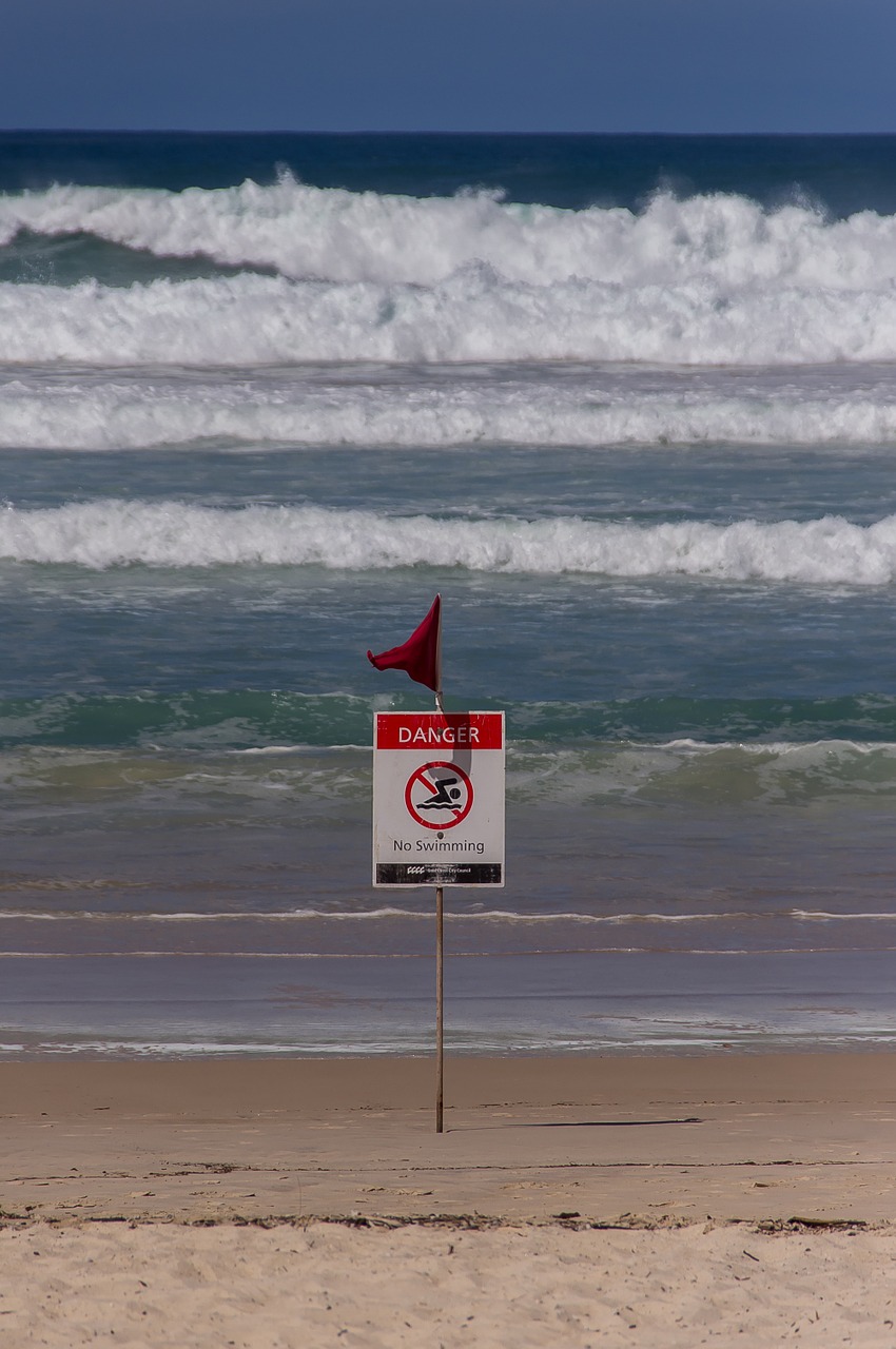 surf beach danger free photo
