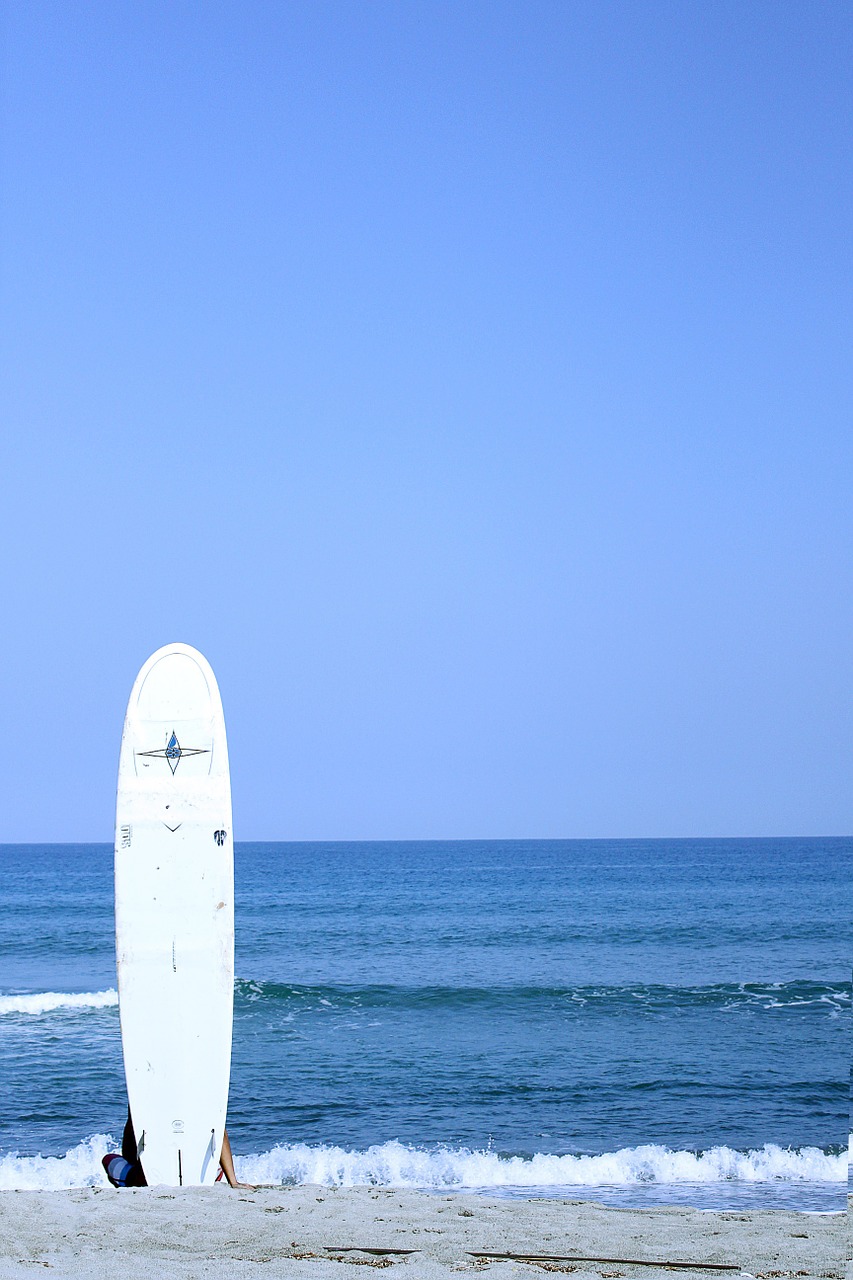 surf beach sky free photo