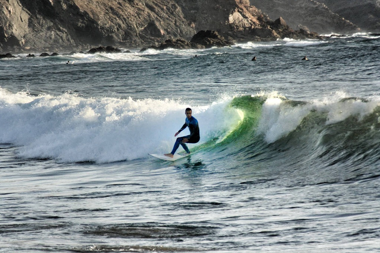 surf sea wetsuit free photo