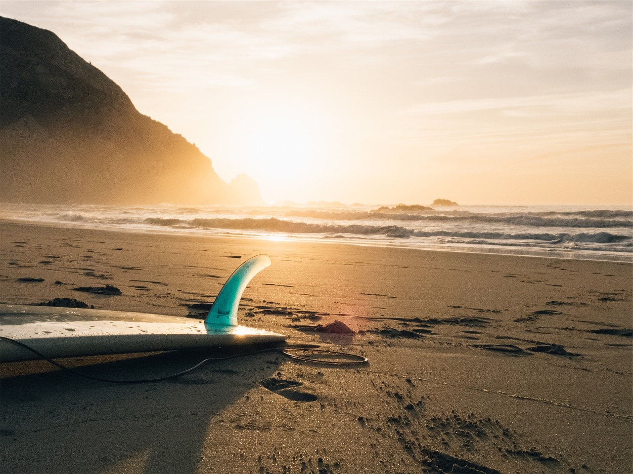 surf board beach free photo