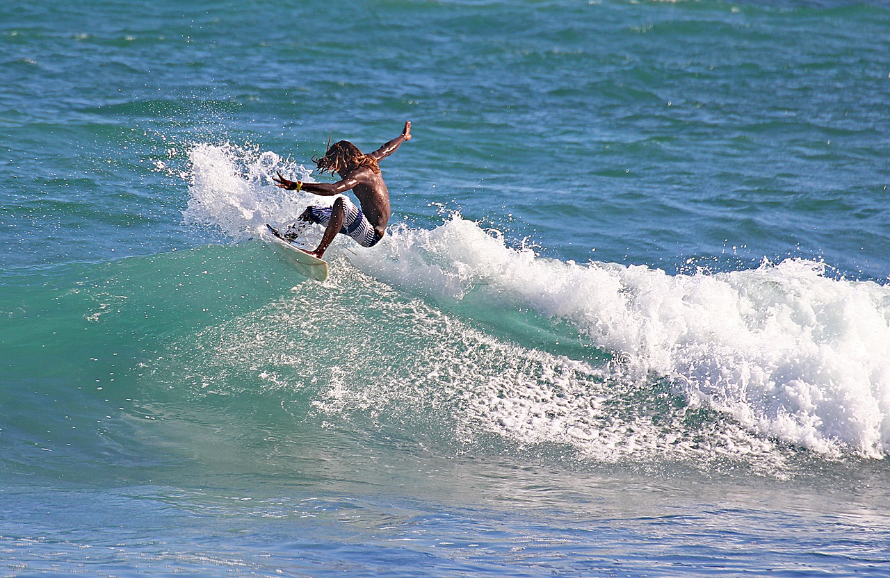 surfboard sea adrenaline free photo