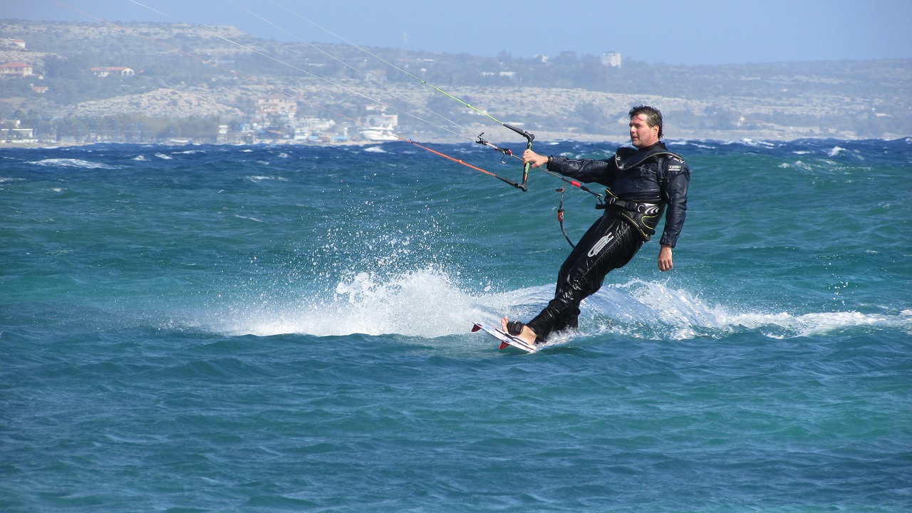 surfer kite surf equipment free photo