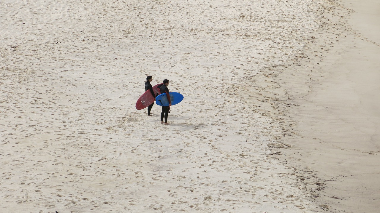 surfer beach surfboard free photo