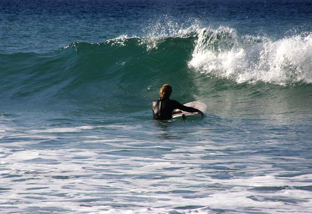 surfer brittany atlantic free photo