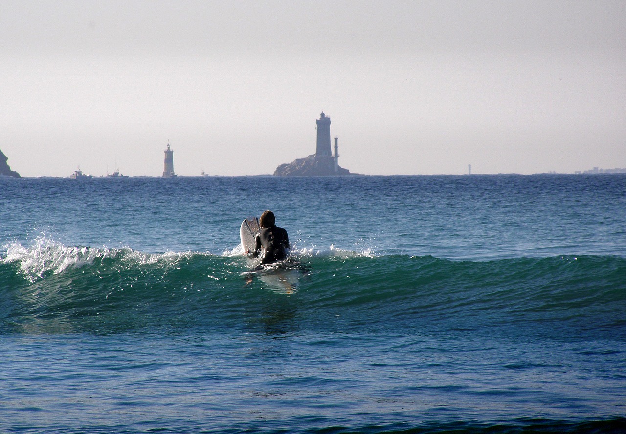 surfer brittany atlantic free photo