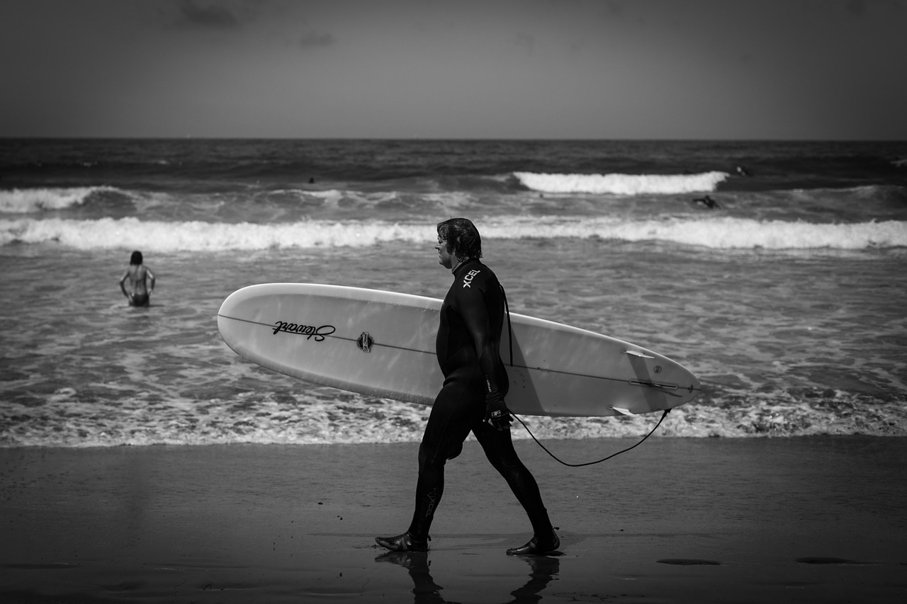 surfer surf surfboard free photo