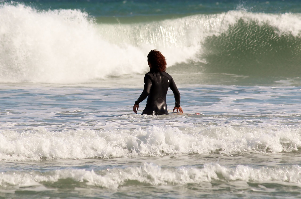 surfer surfboard sea free photo