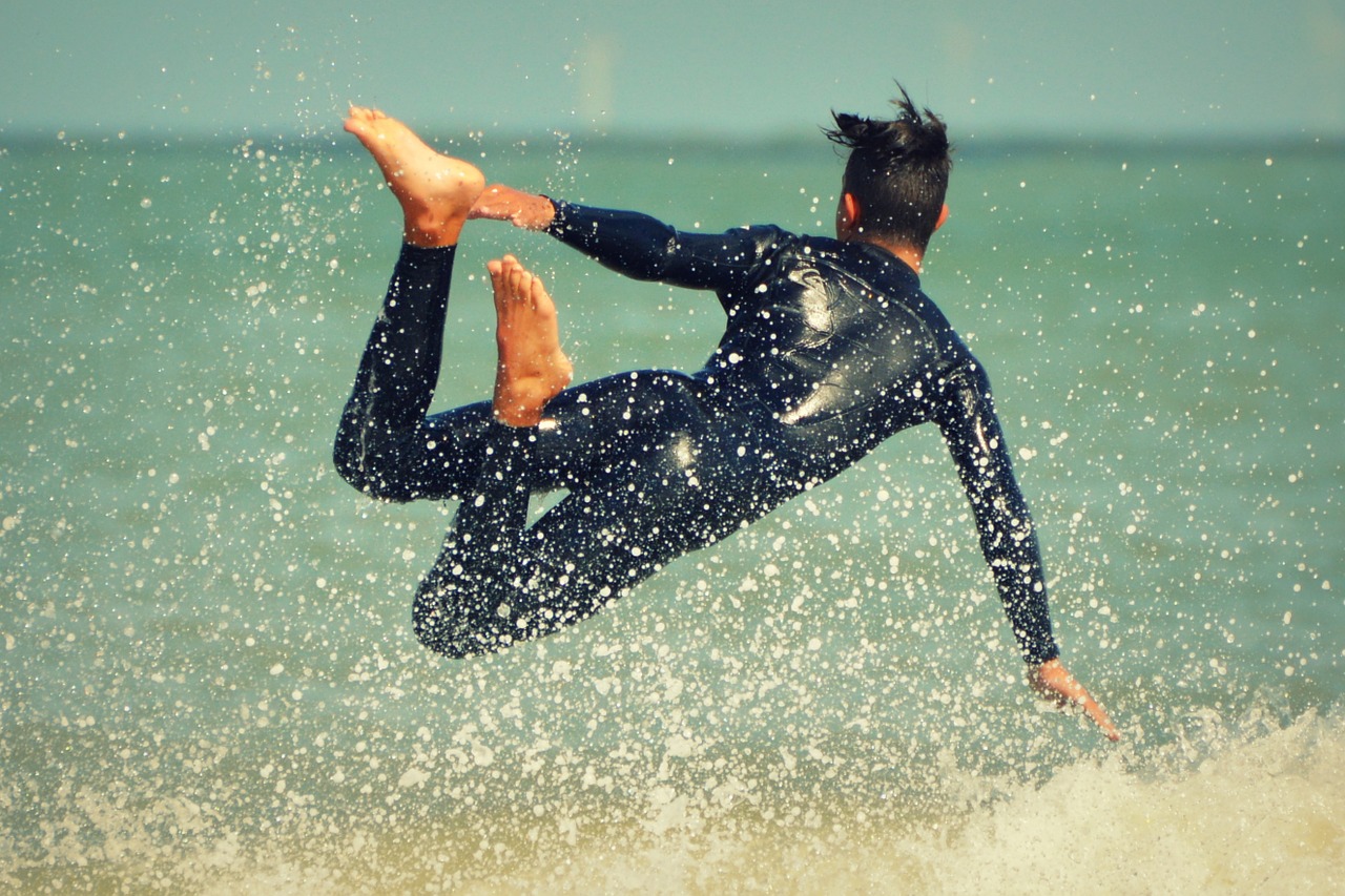 surfer waves man free photo