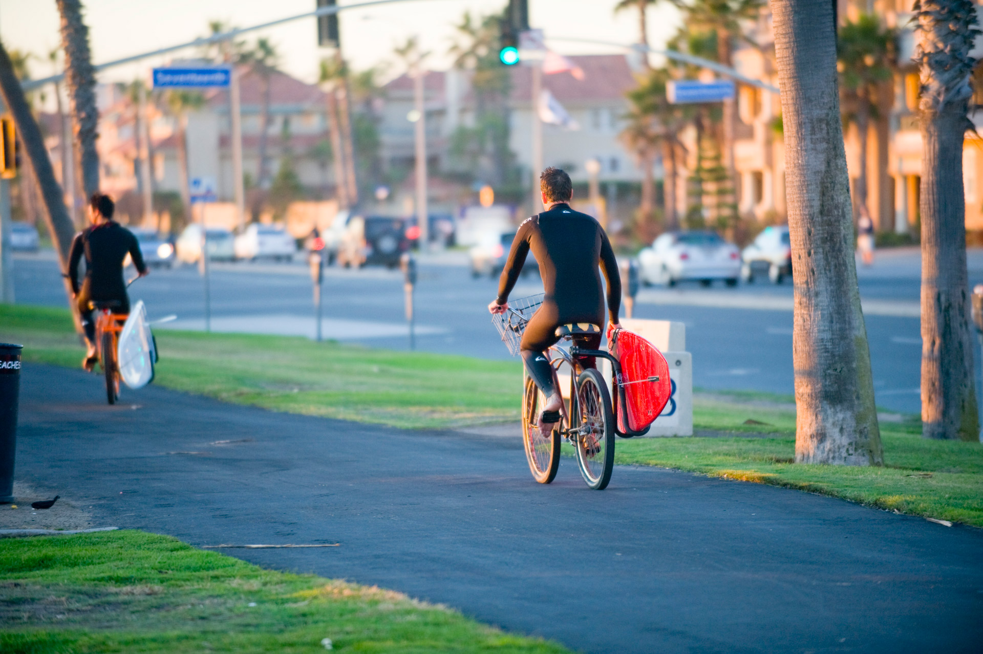 huntington beach bicycle free photo