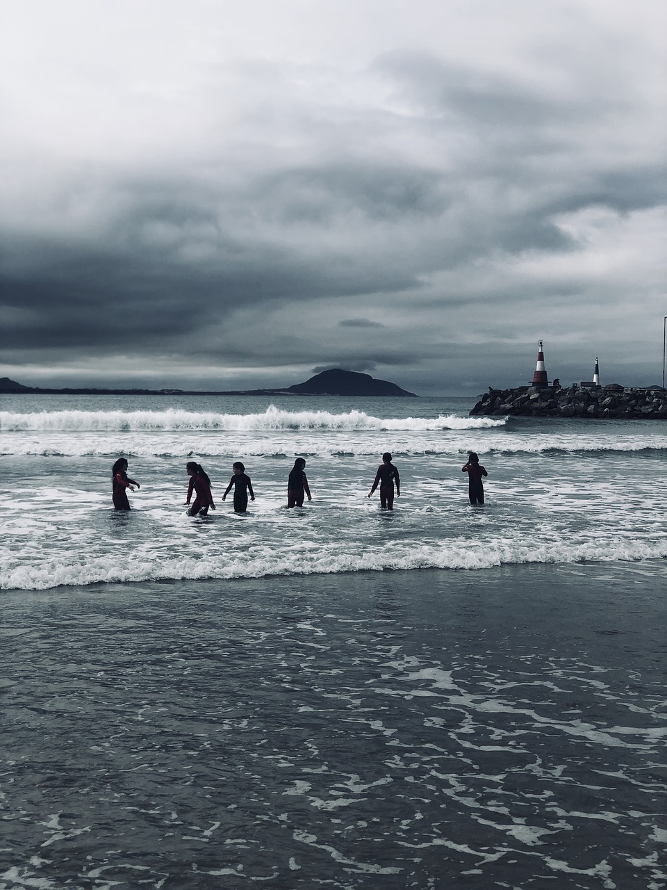 surfers  ocean  waves free photo